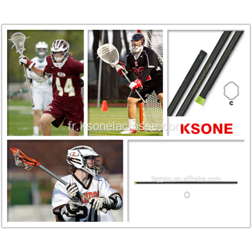 Bâton d&#39;arbre de lacrosse composite graphique personnalisé de carbone